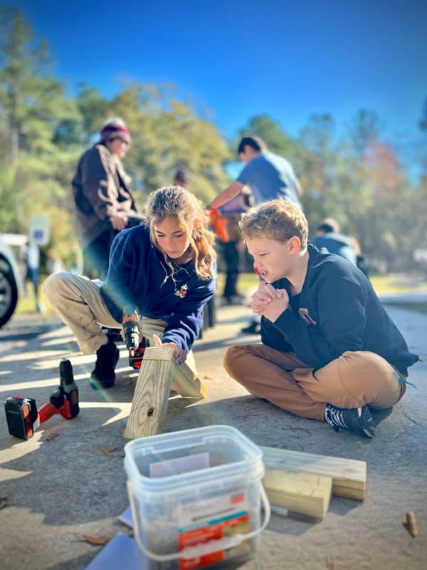 Outdoor learning on the farm